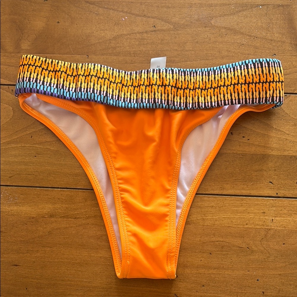 Shein Vibrant Orange Bikini Bottom